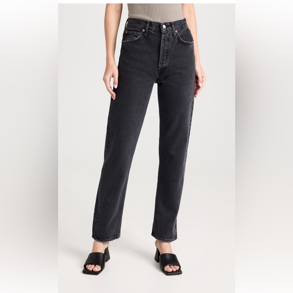 90s Pinch Waist High Rise Straight Jeans